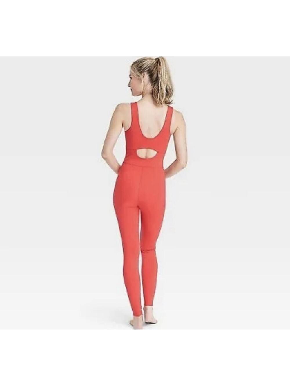 All in Motion Red Legging Jumpsuit